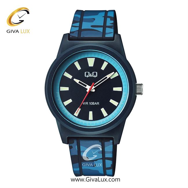 ساعت مچی اورجینال مردانه کیو اند کیو Q&Q سرمه ای | سرمه ای-چریکی-آبی| سرمه ای-آبی| کد رفرنس V35A-002VY