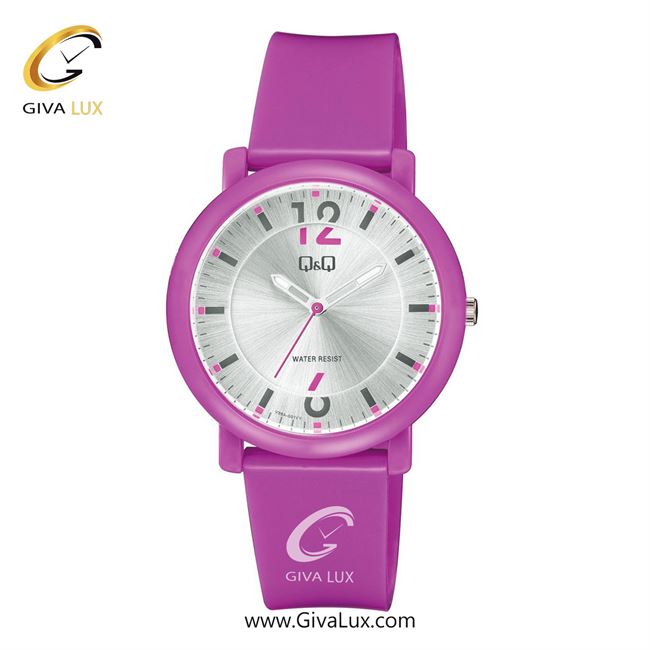 ساعت مچی اورجینال زنانه کیو اند کیو Q&Q بنفش | بنفش| نقره ای| کد رفرنس V36A-001VY