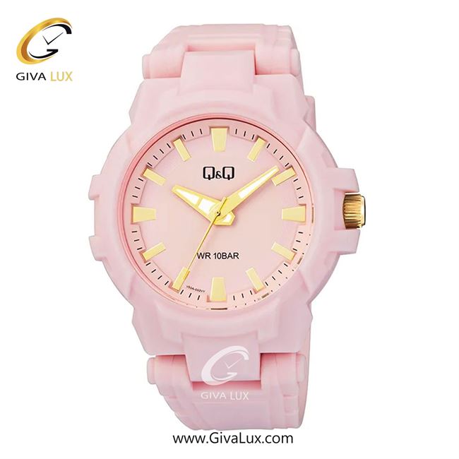 ساعت مچی اورجینال مردانه کیو اند کیو Q&Q صورتی | صورتی| صورتی| کد رفرنس V50A-002VY