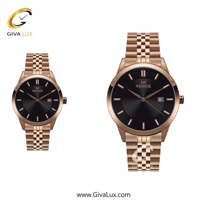 ساعت مچی اورجینال ست ونیز رزگلد | رزگلد| مشکی| کد رفرنس V800173403