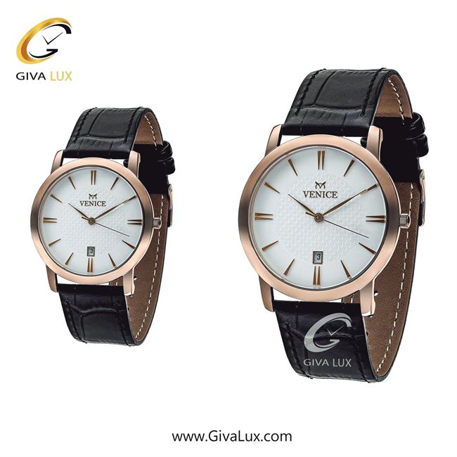 ساعت مچی اورجینال ست ونیز رزگلد | مشکی| سفید| کد رفرنس V800713103