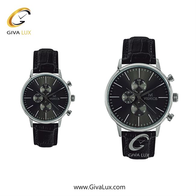 ساعت مچی اورجینال ست ونیز سه موتوره فول تایم نقره ای | مشکی| مشکی| کد رفرنس Vinice800931501-2