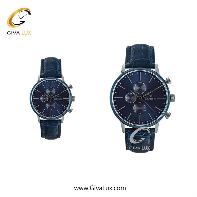 ساعت مچی اورجینال ست ونیز سه موتوره فول تایم سرمه ای | سرمه ای| سرمه ای| کد رفرنس V800937803