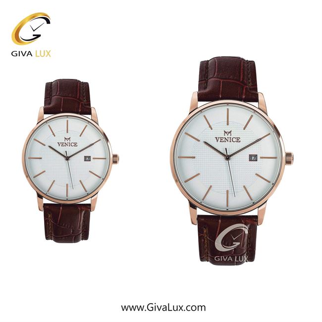 ساعت مچی اورجینال ست ونیز رزگلد | قهوه ای| سفید| کد رفرنس V800943103