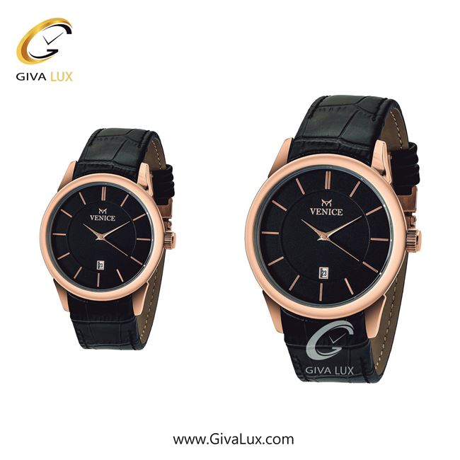 ساعت مچی اورجینال ست ونیز رزگلد | مشکی| مشکی| کد رفرنس V800953403