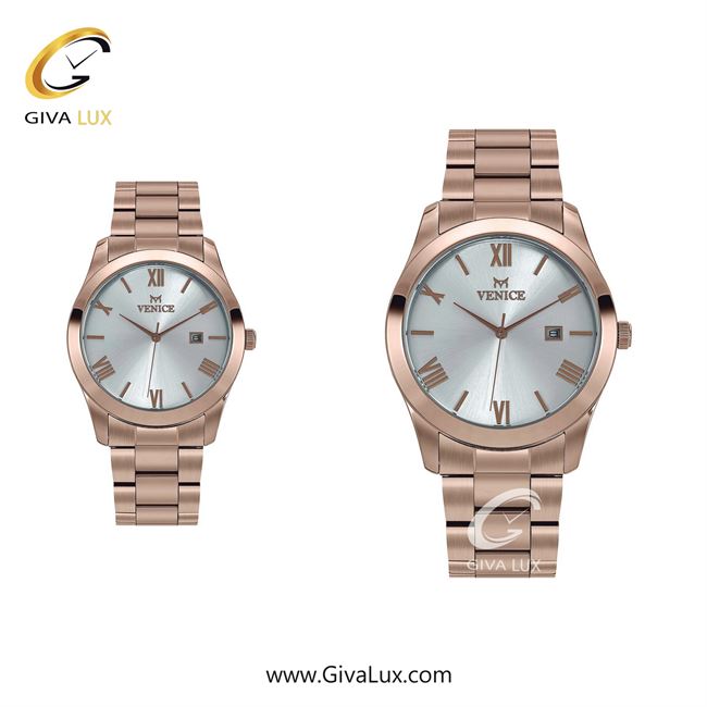 ساعت مچی اورجینال ست ونیز رزگلد | رزگلد| نقره ای| کد رفرنس V801143103