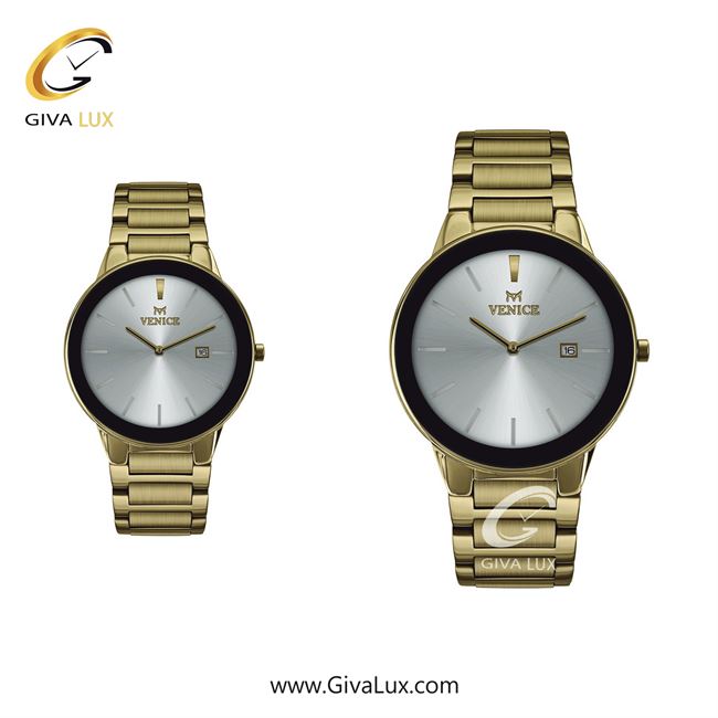 ساعت مچی اورجینال ست ونیز طلایی-مشکی | طلایی| نقره ای| کد رفرنس V801192103