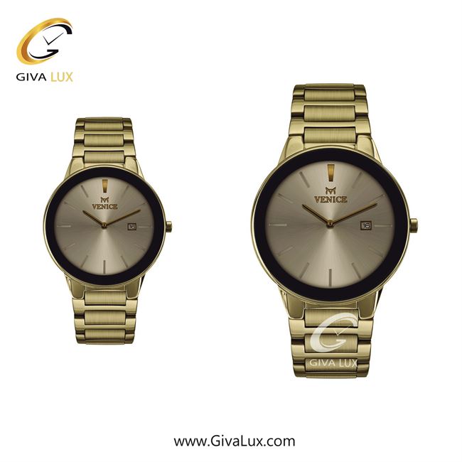 ساعت مچی اورجینال ست ونیز مشکی-طلایی | طلایی| طلایی| کد رفرنس V801192303