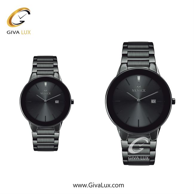 ساعت مچی اورجینال ست-مردانه ونیز مشکی-تیتانیوم | تیتانیوم| دودی|تیتانیوم| کد رفرنس V801194603