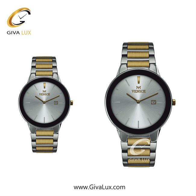 ساعت مچی اورجینال ست ونیز نقره ای-مشکی | نقره ای-طلایی| نقره ای| کد رفرنس V801195203