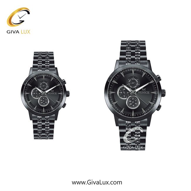 ساعت مچی اورجینال ست ونیز سه موتوره فول تایم تیتانیوم | تیتانیوم| دودی|تیتانیوم| کد رفرنس V801284603