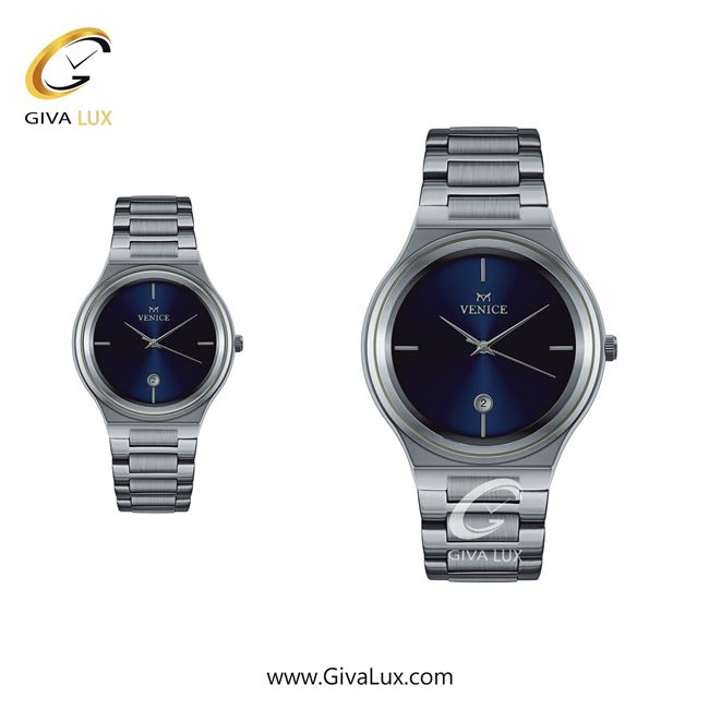 ساعت مچی اورجینال ست ونیز نقره ای | نقره ای| سرمه ای| کد رفرنس V801311403