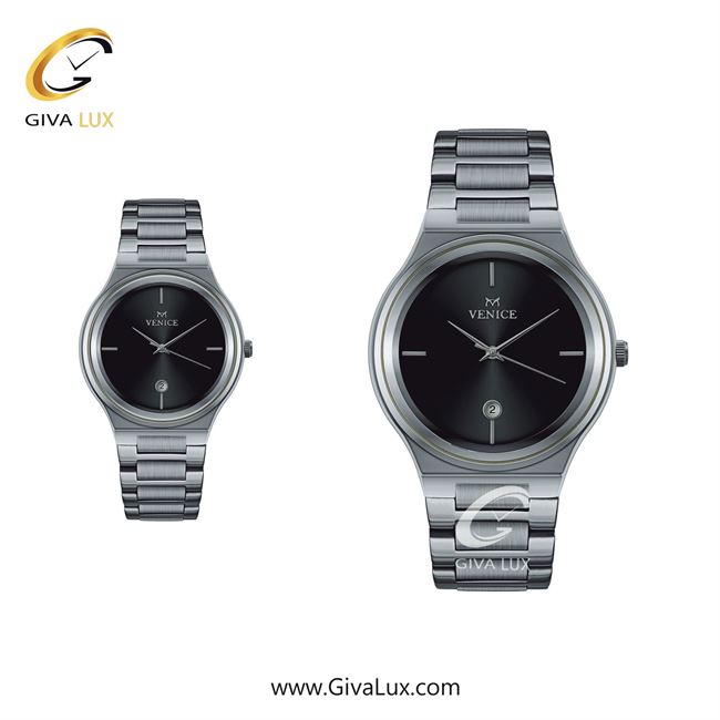 ساعت مچی اورجینال ست ونیز نقره ای | نقره ای| مشکی| کد رفرنس V801311503