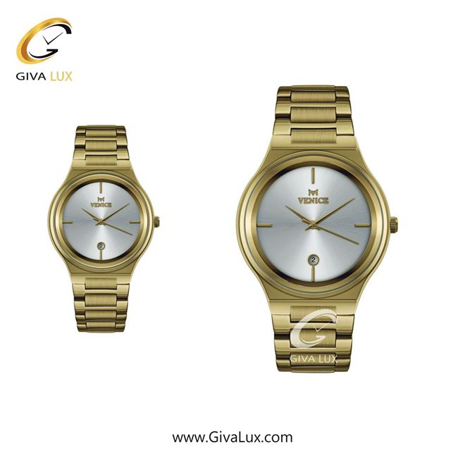 ساعت مچی اورجینال ست ونیز طلایی | طلایی| نقره ای| کد رفرنس V801312103