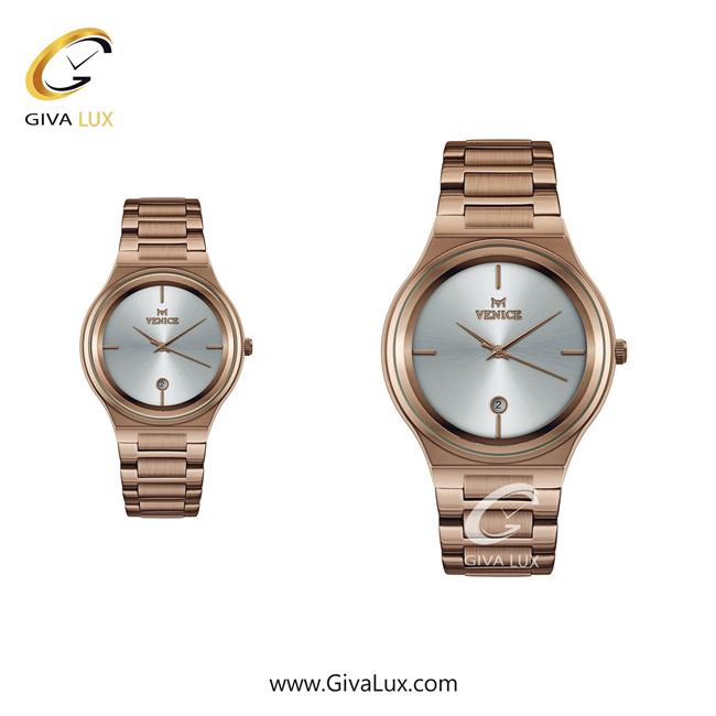 ساعت مچی اورجینال ست ونیز رزگلد | رزگلد| نقره ای| کد رفرنس V801313103