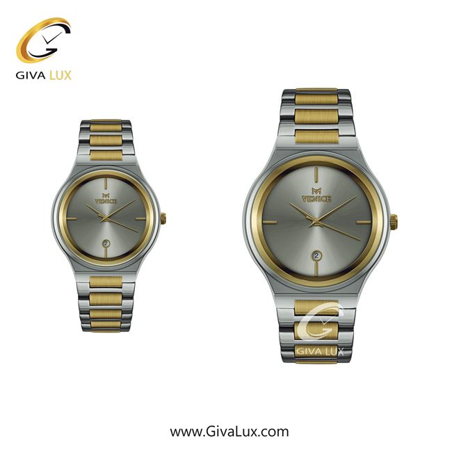 ساعت مچی اورجینال ست ونیز نقره ای-طلایی | نقره ای-طلایی| دودی|تیتانیوم| کد رفرنس V801315303