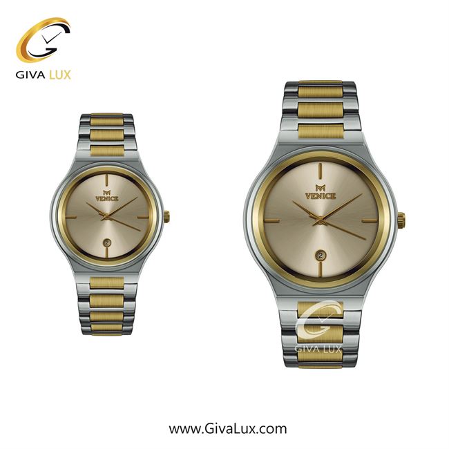 ساعت مچی اورجینال ست ونیز طلایی-نقره ای | طلایی-نقره ای| شامپاینی| کد رفرنس V801315403