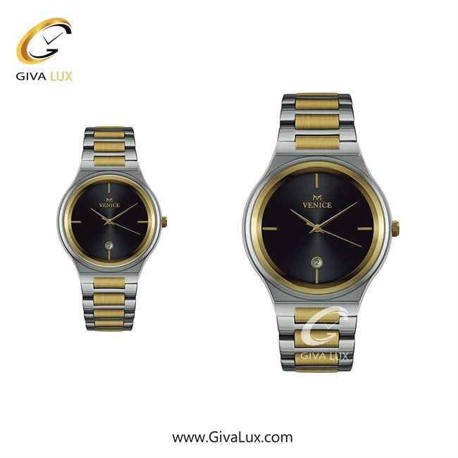 ساعت مچی اورجینال ست ونیز نقره ای-طلایی | طلایی-نقره ای| مشکی| کد رفرنس V801315603