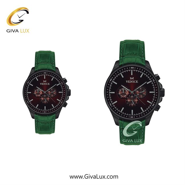 ساعت مچی اورجینال ست ونیز سه موتوره فول تایم تیتانیوم | سبز| زرشکی| کد رفرنس V801394303