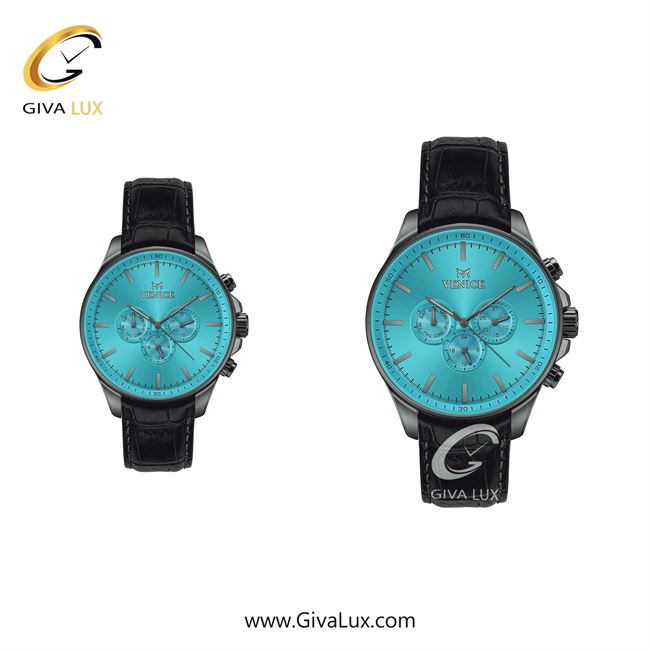 ساعت مچی اورجینال ست ونیز سه موتوره فول تایم تیتانیوم | مشکی| آبی| کد رفرنس V801394813