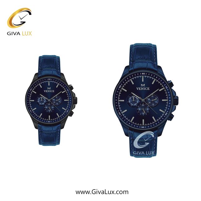 ساعت مچی اورجینال ست ونیز سه موتوره فول تایم مشکی-سرمه ای | سرمه ای| سرمه ای| کد رفرنس V801395103