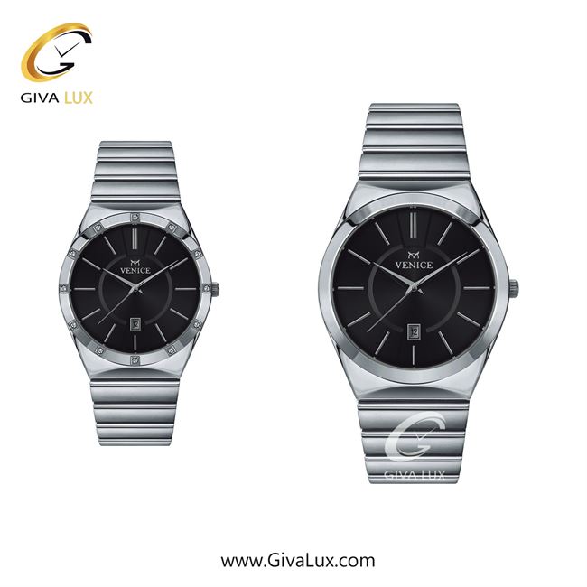 ساعت مچی اورجینال ست ونیز نقره ای | نقره ای| مشکی| کد رفرنس V801401503