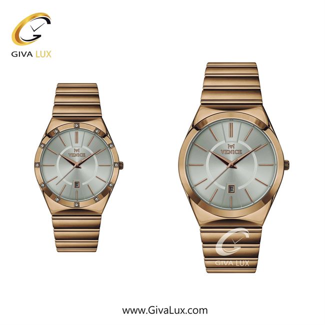 ساعت مچی اورجینال ست ونیز رزگلد | رزگلد| نقره ای| کد رفرنس V801403103