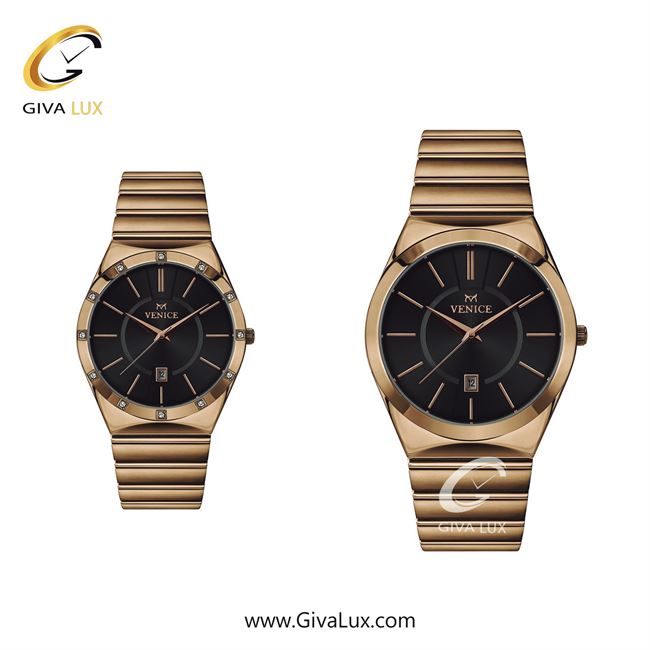 ساعت مچی اورجینال ست ونیز رزگلد | رزگلد| مشکی| کد رفرنس V801403403