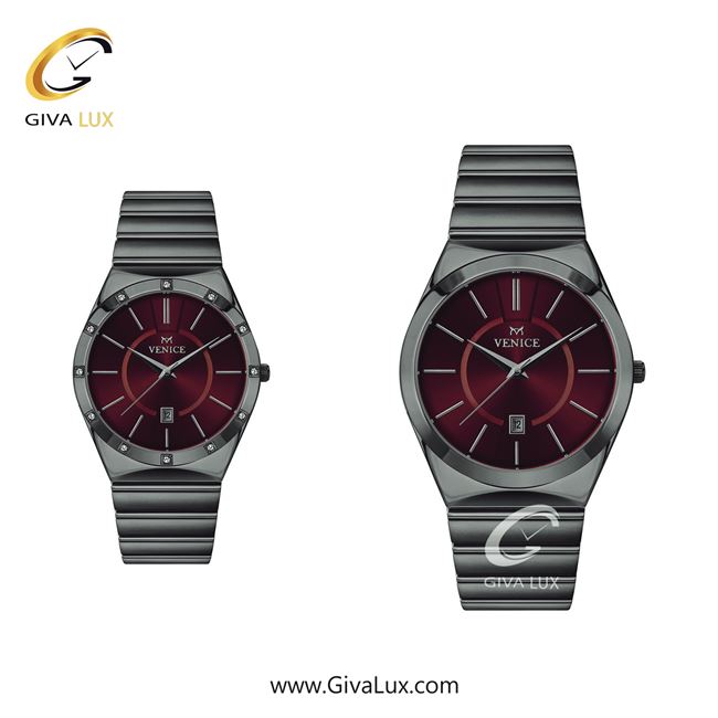 ساعت مچی اورجینال ست ونیز تیتانیوم | تیتانیوم| زرشکی| کد رفرنس V801404703
