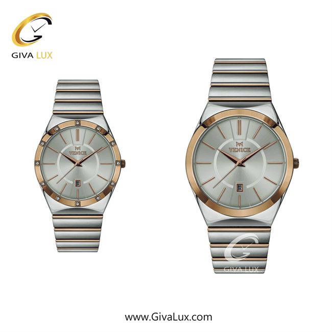 ساعت مچی اورجینال ست ونیز نقره ای-رزگلد | رزگلد-نقره ای| نقره ای| کد رفرنس V801406003