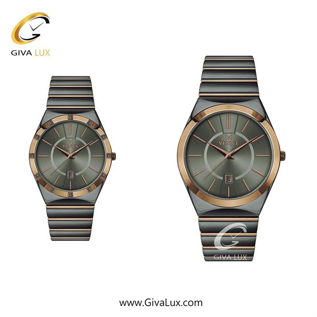 ساعت مچی اورجینال ست ونیز رزگلد-تیتانیوم | رزگلد-تیتانیوم| دودی|تیتانیوم| کد رفرنس V801408203