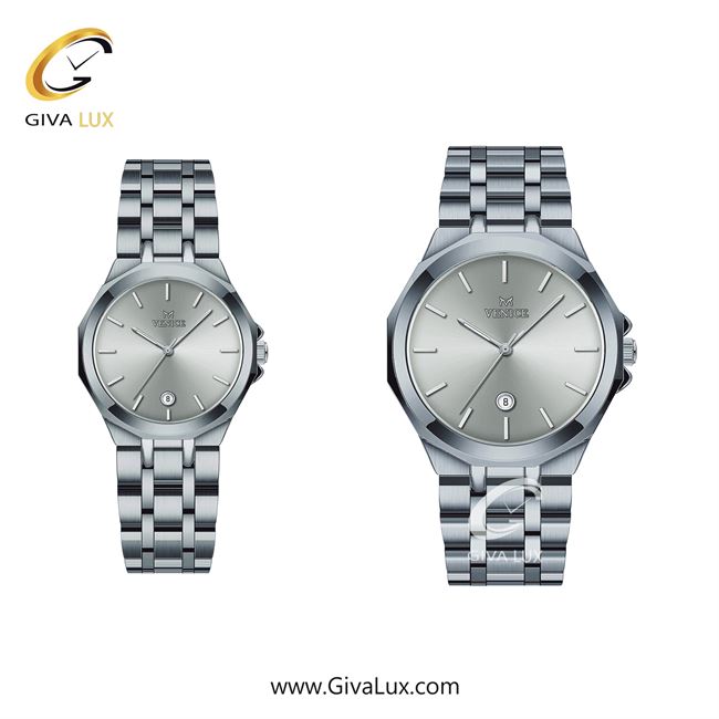 ساعت مچی اورجینال ست ونیز نقره ای | نقره ای| نقره ای| کد رفرنس V801451103