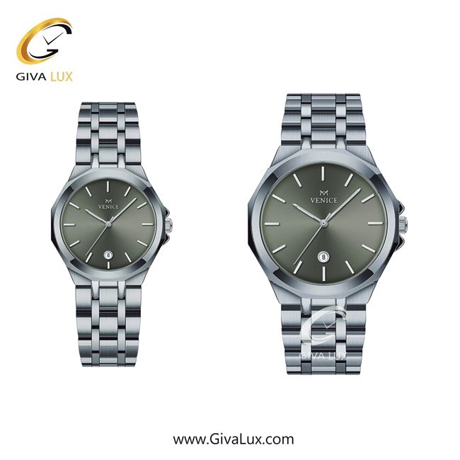 ساعت مچی اورجینال ست ونیز نقره ای | نقره ای| دودی|تیتانیوم| کد رفرنس V801451203
