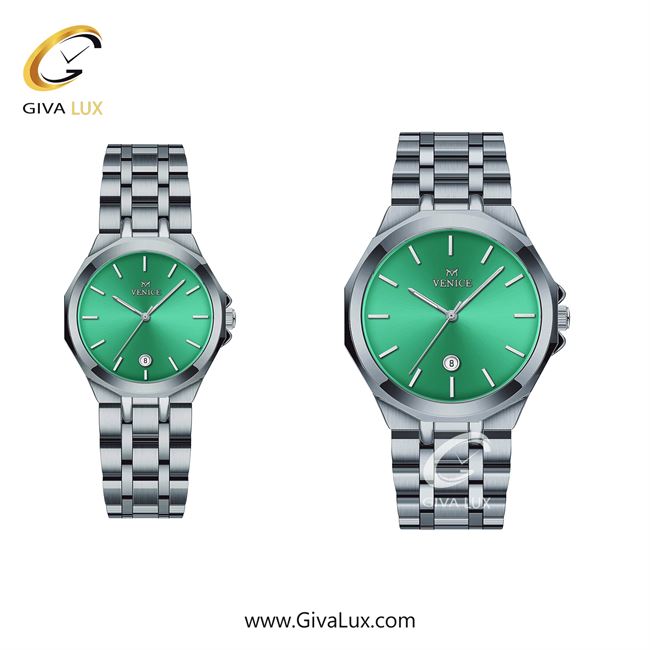 ساعت مچی اورجینال ست ونیز نقره ای | نقره ای| سبز| کد رفرنس V801451813