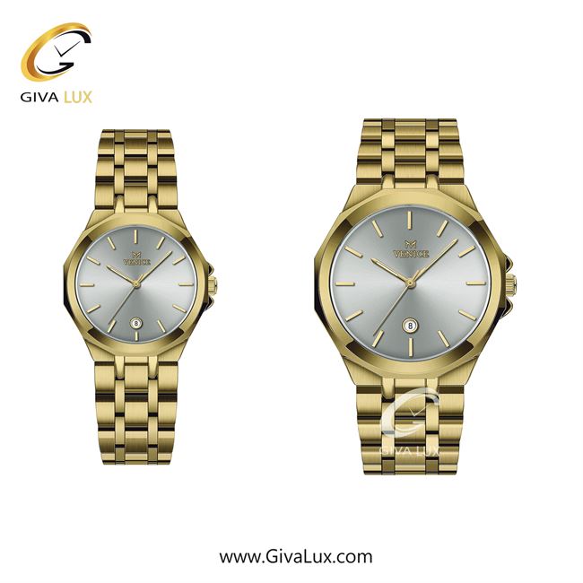 ساعت مچی اورجینال ست ونیز طلایی | طلایی| نقره ای| کد رفرنس V801452103