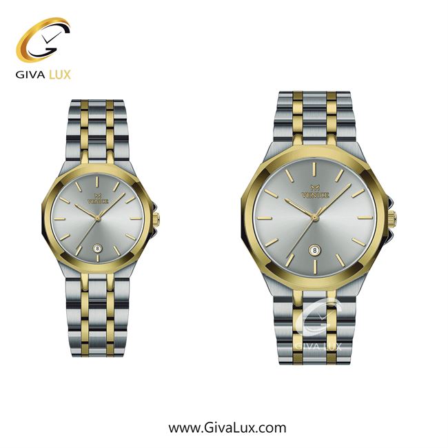 ساعت مچی اورجینال مردانه ونیز نقره ای-طلایی | نقره ای-طلایی| نقره ای| کد رفرنس V801455203