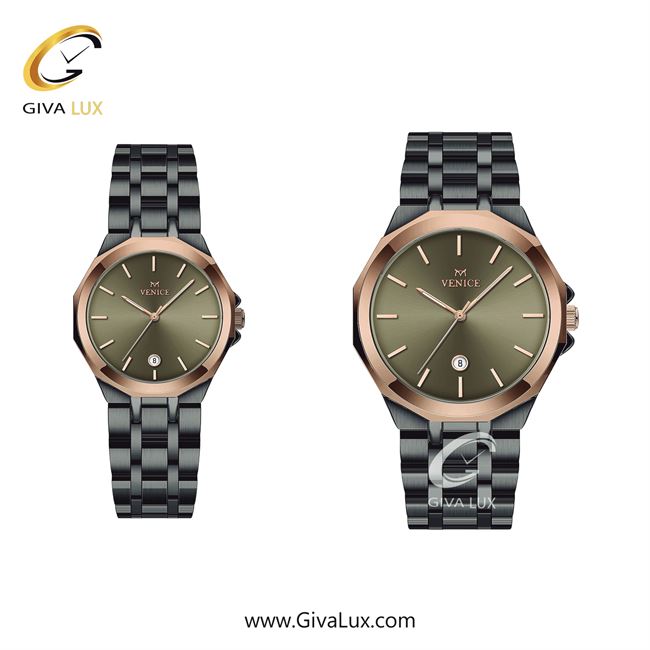 ساعت مچی اورجینال ست ونیز تیتانیوم-رزگلد | تیتانیوم| زیتونی| کد رفرنس V801458203