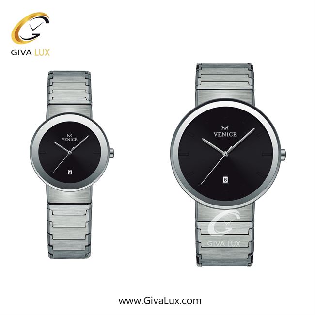 ساعت مچی اورجینال ست ونیز نقره ای | نقره ای| مشکی| کد رفرنس V801461503