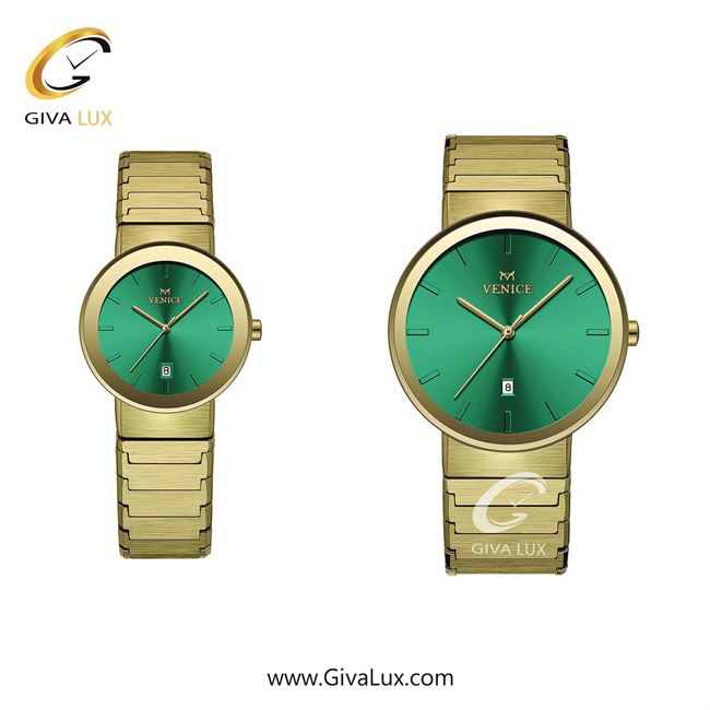 ساعت مچی اورجینال ست ونیز طلایی | طلایی| سبز| کد رفرنس V801462813