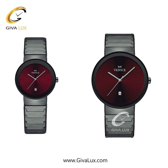 ساعت مچی اورجینال ست ونیز تیتانیوم | تیتانیوم| زرشکی| کد رفرنس V801464703