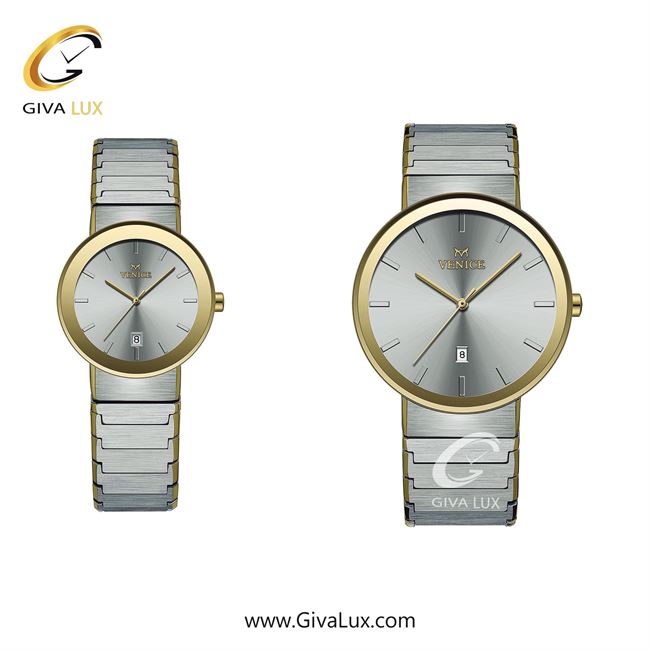 ساعت مچی اورجینال ست ونیز طلایی | نقره ای| نقره ای| کد رفرنس V801465203