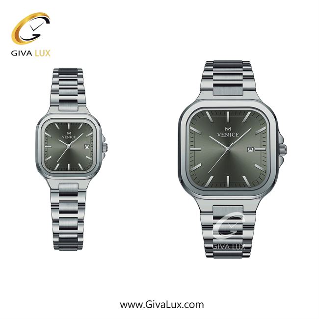 ساعت مچی اورجینال ست ونیز نقره ای | نقره ای| دودی|تیتانیوم| کد رفرنس V801471203