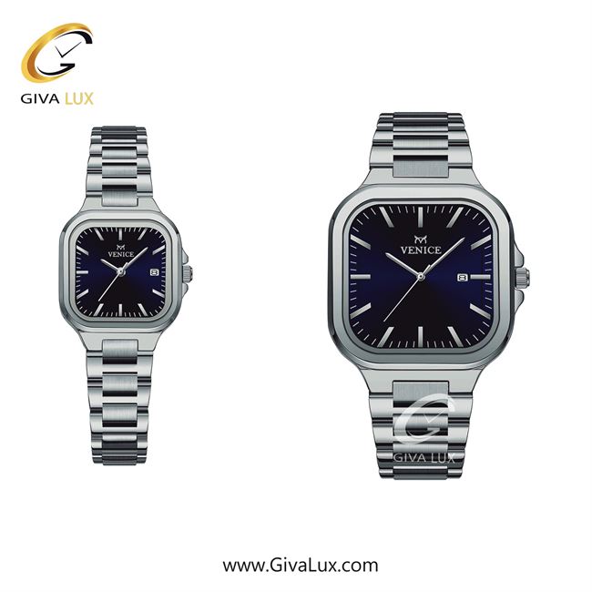 ساعت مچی اورجینال ست ونیز نقره ای | نقره ای| سرمه ای| کد رفرنس V801471403