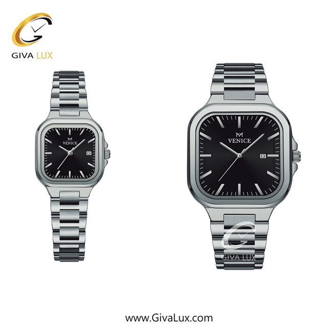ساعت مچی اورجینال ست ونیز نقره ای | نقره ای| مشکی| کد رفرنس V801471503