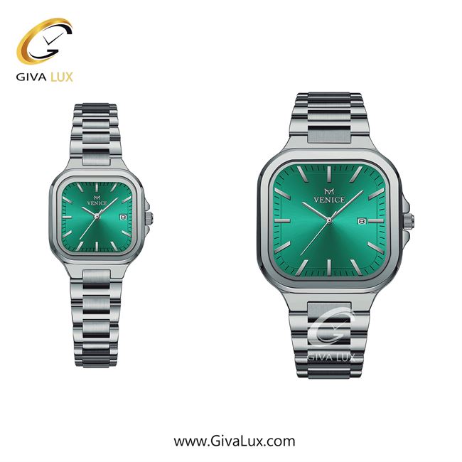 ساعت مچی اورجینال ست ونیز نقره ای | نقره ای| سبزآبی| کد رفرنس V801471813
