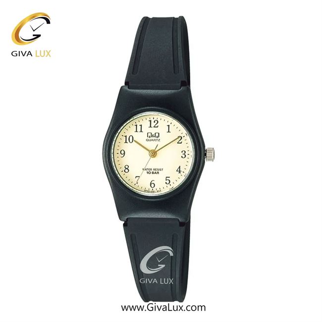 ساعت مچی اورجینال زنانه کیو اند کیو Q&Q مشکی | مشکی| طلایی| کد رفرنس VP35J001Y