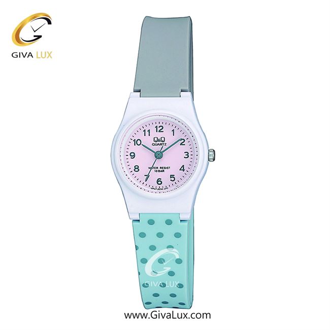 ساعت مچی اورجینال زنانه کیو اند کیو Q&Q سفید | آبی-آبی خاکستری| یاسی| کد رفرنس VP47J034Y