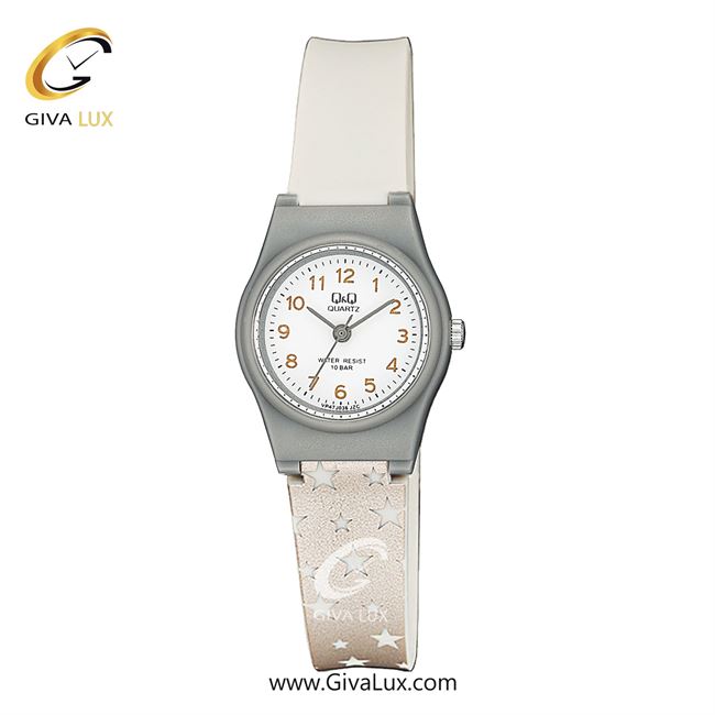 ساعت مچی اورجینال زنانه کیو اند کیو Q&Q طوسی | خاکستری بژ| سفید| کد رفرنس VP47J036Y