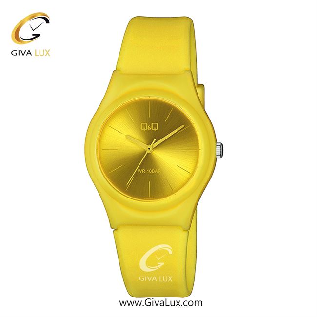 ساعت مچی اورجینال زنانه کیو اند کیو Q&Q زرد | زرد| زرد| کد رفرنس VQ86J056Y