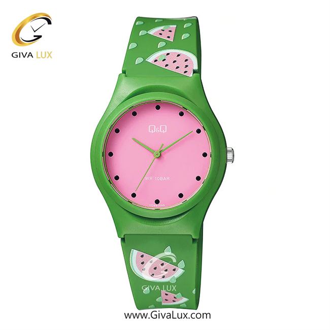 ساعت مچی اورجینال زنانه کیو اند کیو Q&Q سبز | سبز| صورتی| کد رفرنس VQ86J066Y